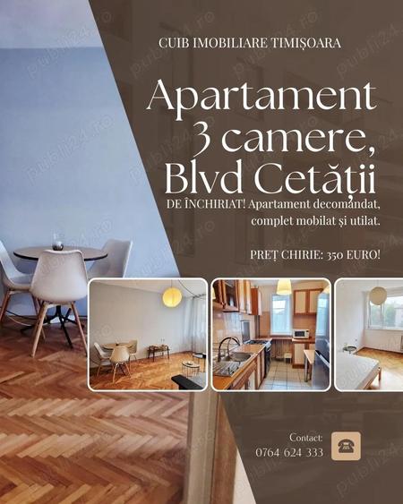 Apartament 3 camere, Bulevardul Ceta?ii - 1