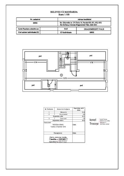 P+1+M, strada principala, 520 mp, amprenta 100 mp, total util 250 mp, an 2021 - 6