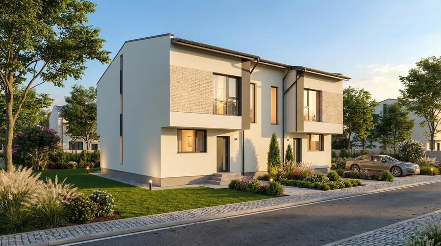 Case de tip duplex si individule cu 4 camere si mansarda. Comision 0 - 1