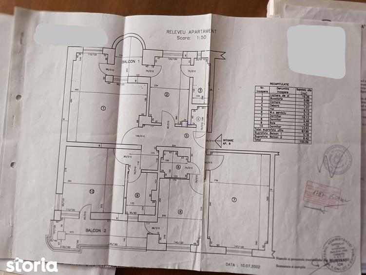 Apartament 4 camere decomandat,zona Rond,Bld.Carol I,100,6mp,2/4,CT/AC - 2