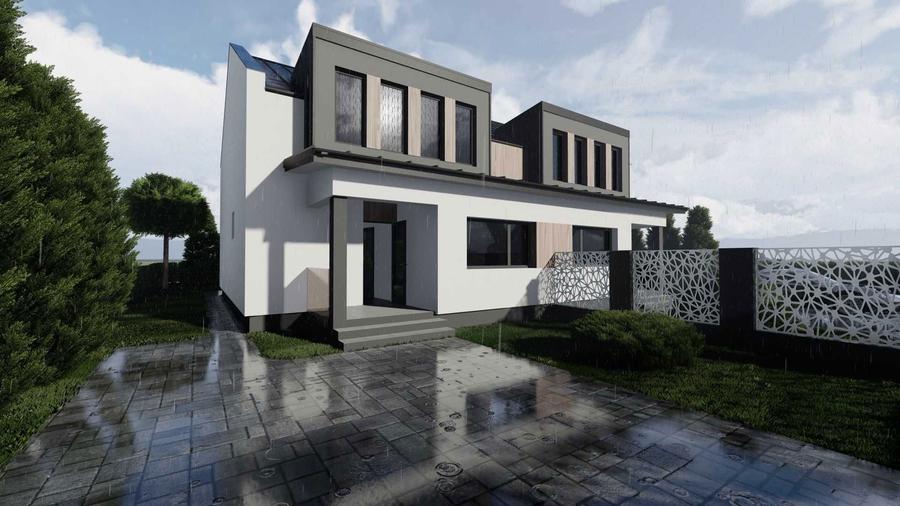 DUPEX MODERN P+M LIVEZENI Autorizatie de construire Teren 636 MP Zona Foarte Buna - 4