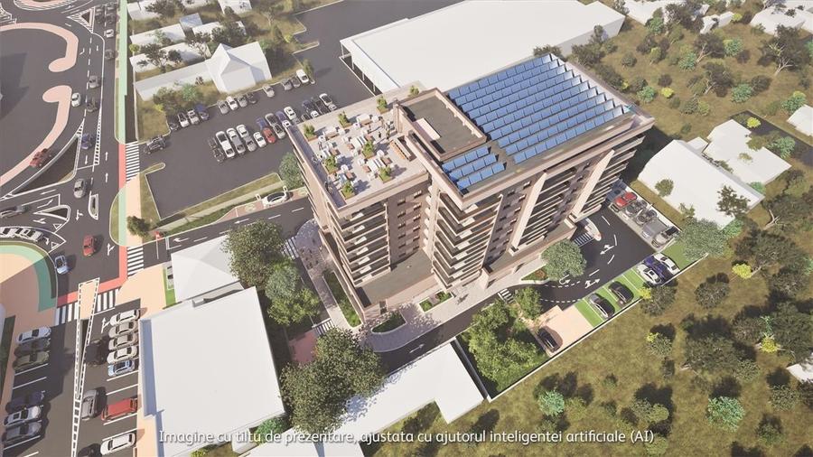 Teren de vanzare cu autorizatie de constructie si proiect P+8 - 5