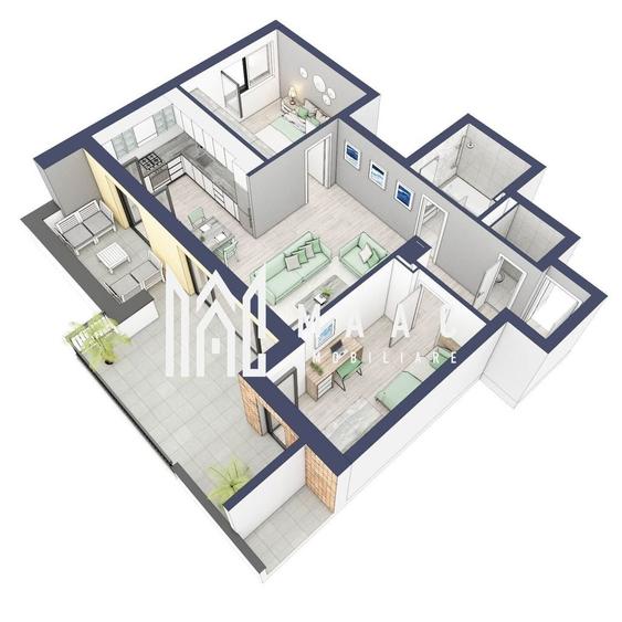 Apartament cu 3 camere în Turnișor