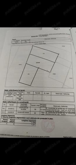 Casă cu 2 camere cu Teren 180 Mp în Feneș