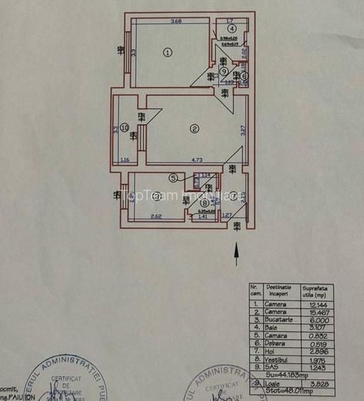 Apartament cu 2 camere în Drumul Taberei