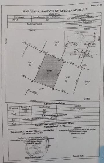 Teren intravilan Bod ( intrare dinspre Sinpetru) - 1