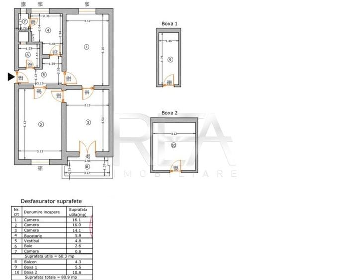 3 camere, Floreasca/Barbu Vacarescu, metrou - 8