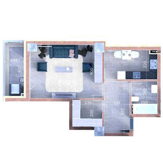 Apartament de vanzare Iasi bloc nou, 1 camera zona Copou - 3