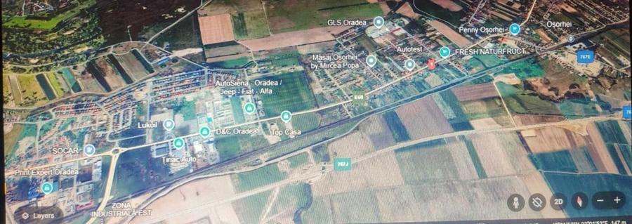 Teren Intravilan Industrial si Servicii Centura Osorhei COMISION 0% - 3