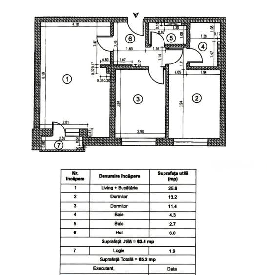 Apartament 3 camere cu parcare - 6