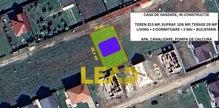 CASA PE PARTER, 105 mp utili, 513 mp teren, Sanpetru - 2