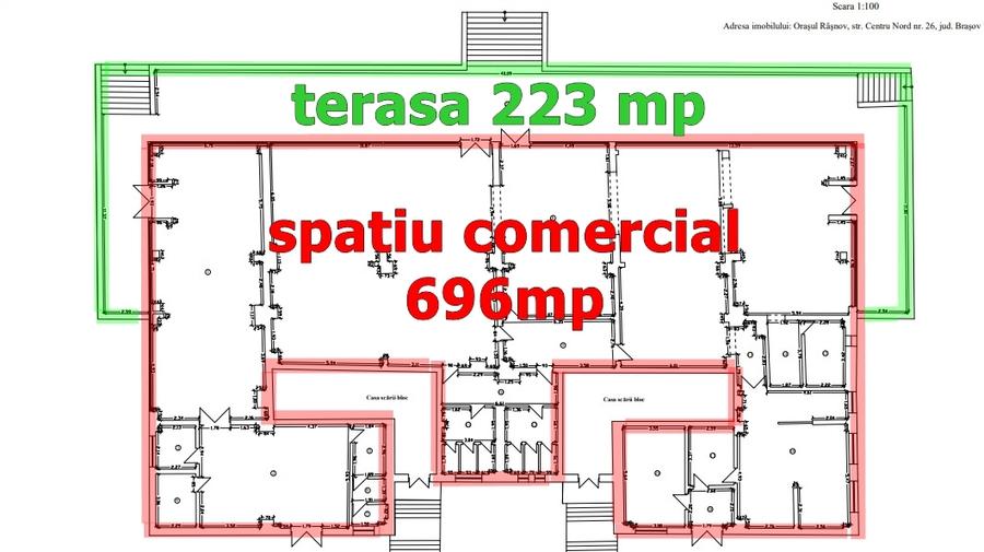 Spatiu comercial, Rasnov - Centru Nord, disponibil la vanzare sau inchiriere. - 1