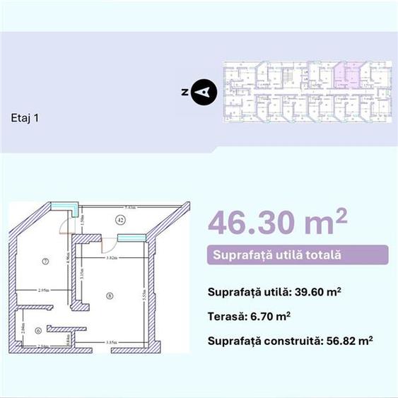 Apartament 2 camere - 1