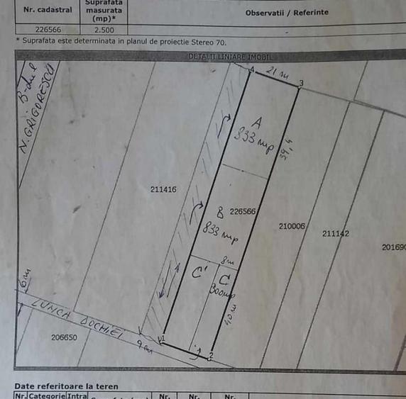 Teren Intravilan | Grigorescu | V5 UTR | deschidere 21 m | 1670mp | depozitare - 1