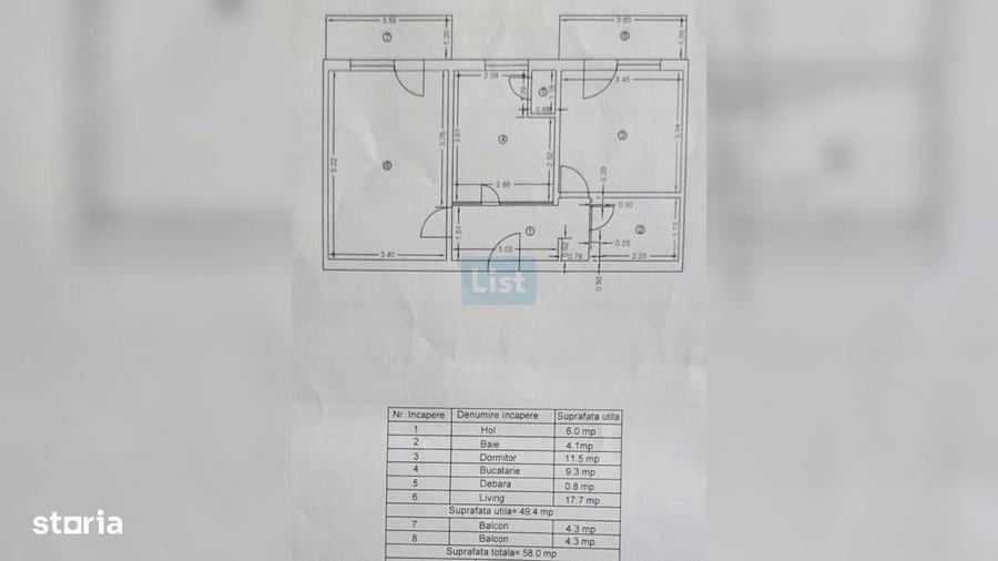 Apartament 2 camere + 2 terase - 4