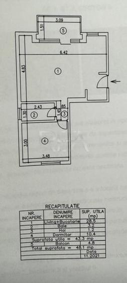 2 camere-OPEN-SPACE-Piata Chirigiu - 8