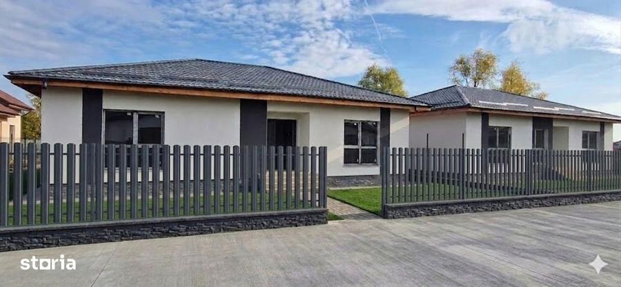 DOMNESTI 5 min Centura, casa 4 Camere parter cu placa beton,Comision 0 - 1