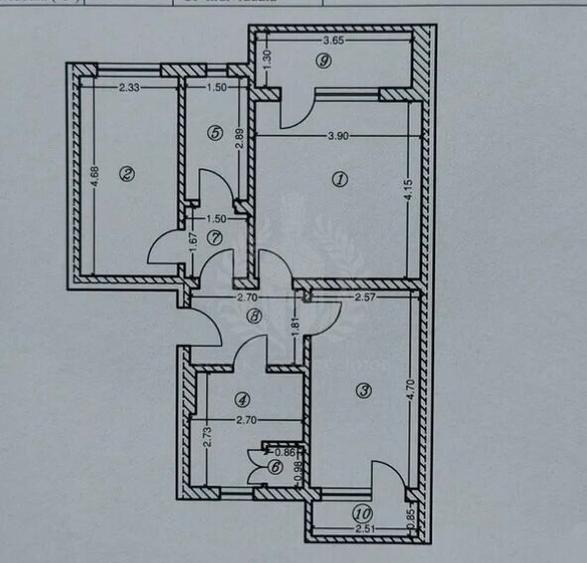 3 CAMERE // C-TIN BREZEANU // DECOMANDAT // 2 BALCOANE - 1