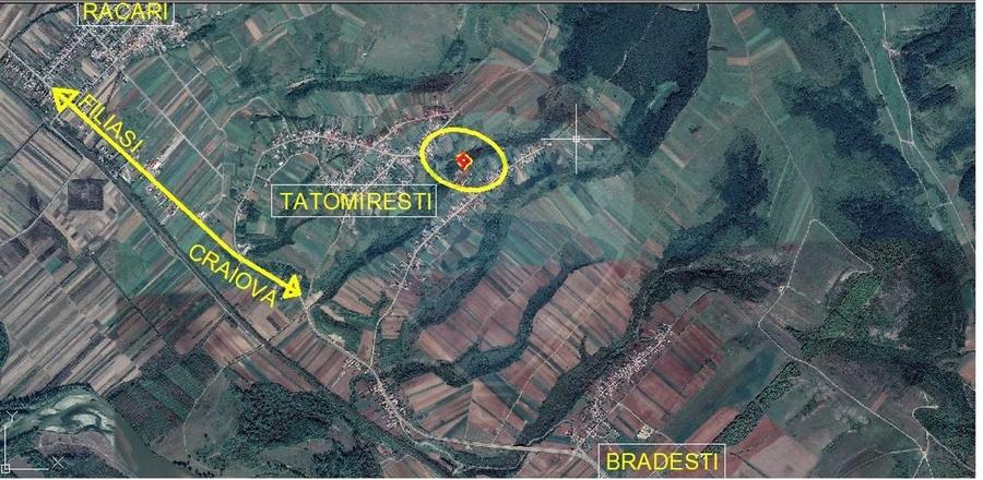Teren/Padure  3,700mp / partial  intravillan  Tatomiresti - 3
