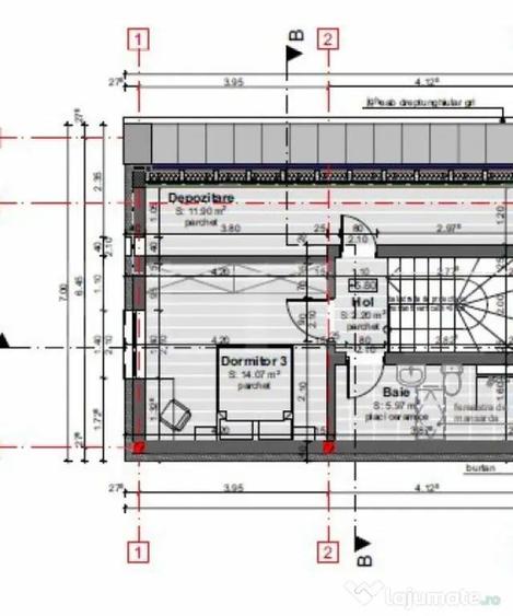COMISION 0! Duplex 4 camere, 120mp, 200 teren, proiect final - 4