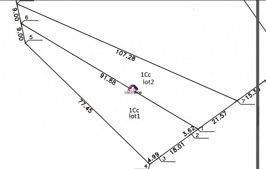 Teren Snagov Lac 1318 mp