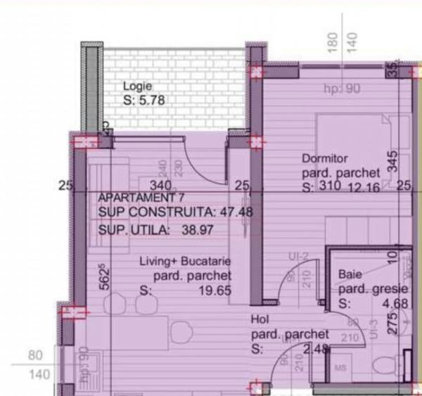 Variante de apartament 2 camere, 53 mp, zona Independentei - 3