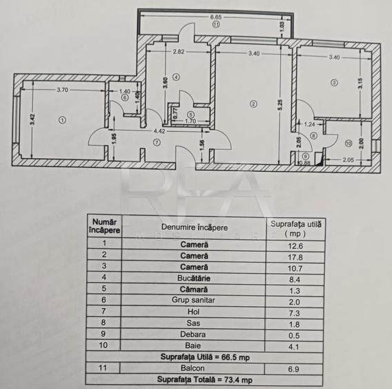 3 camere, P/10, centrala, anvelopat-Gorjului, Valea Lunga - 9