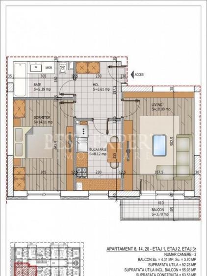 Apartament 2 camere decomandate - 5