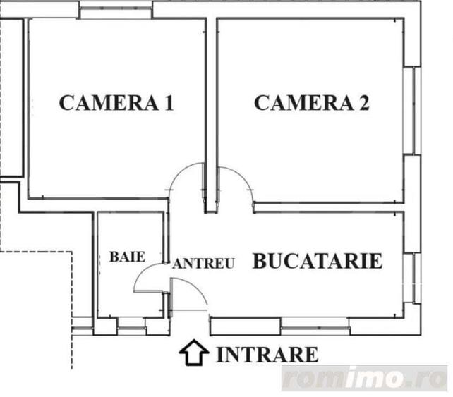 Apartament, 2 camere, 56mp decomandat, zona Grigorescu - 2