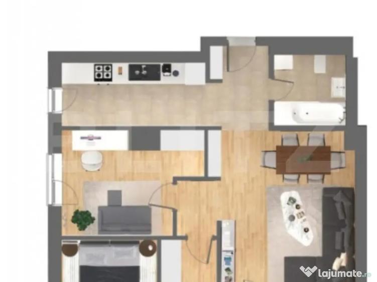 Apartament 3 camere, 67 mp, ansamblu nou, zona Centrala - 1