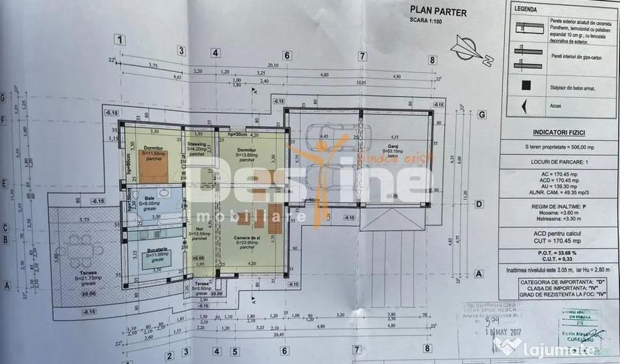Casă cu 3 camere cu Canalizare în Miroslava
