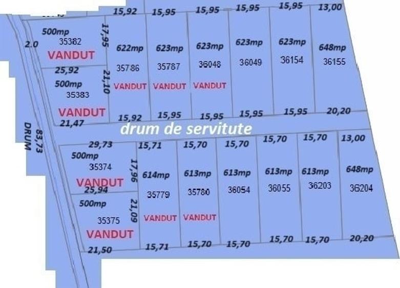 Loturi de teren parcelat, Sabareni, intravilan, 620-650 mp - 20