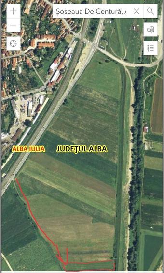 Teren extravilan de vanzare 5300 m Alba Iulia soseaua de centura - 1