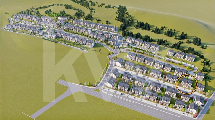 Apart. cu 2 cam. pe doua nivele, cu logie. Vila design modern in Cristian-Sibiu - 18