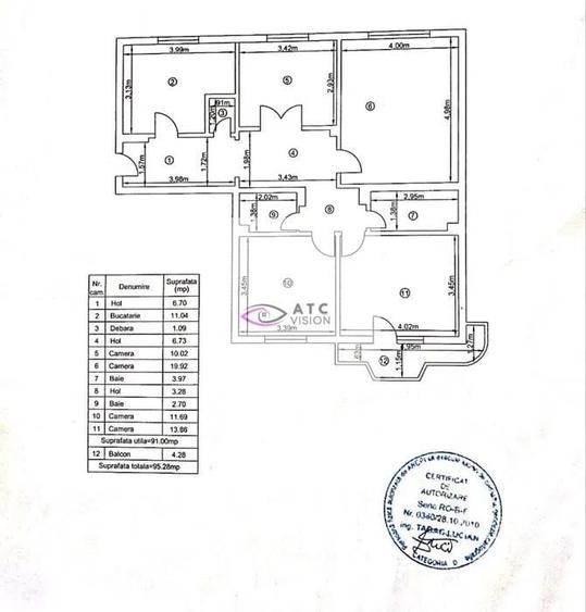Apartament 4 camere - 13 Septembrie - Mall Prosper - Etaj 2 - 96mp - 1