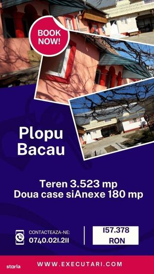 Teren 3.523 mp + Doua case si Anexe 180 mp - Plopu, Bacau - 4