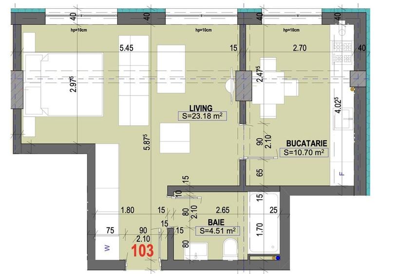 FALEZA NORD - Vânzare studio, bloc nou la 50 m de plaja. - 19