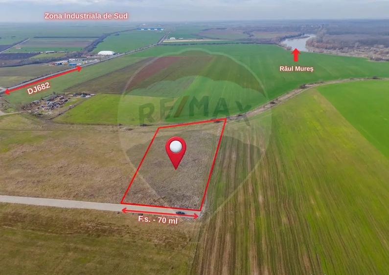 Teren intravilan 10.000 mp in Zona Industriala Sud Arad - 5