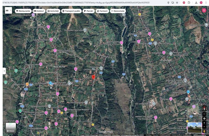 Teren intravilan Baia de Fier 15 euro / mp - 1