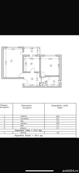 Schimb ap 2 camere Str Dunavat