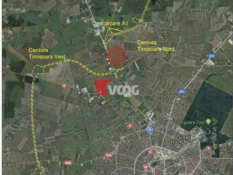 Teren industrial/ servicii de vanzare in Timisoaram, Calea Aradului - 1