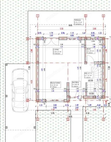 Casa individuala 110 mp utili, 400 mp teren, semifinisata, Luna de Sus - 2