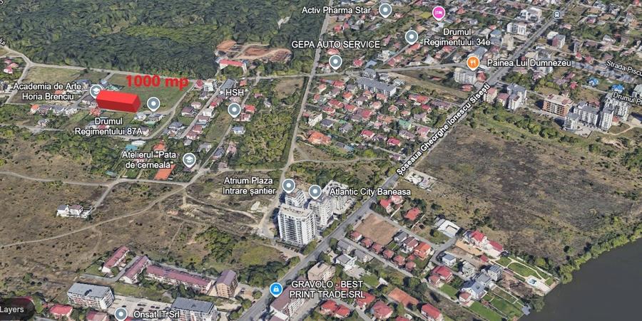 SISESTI - Teren cu autorizatie, 1500 mp supraterani + 400 terase + subsol - 2