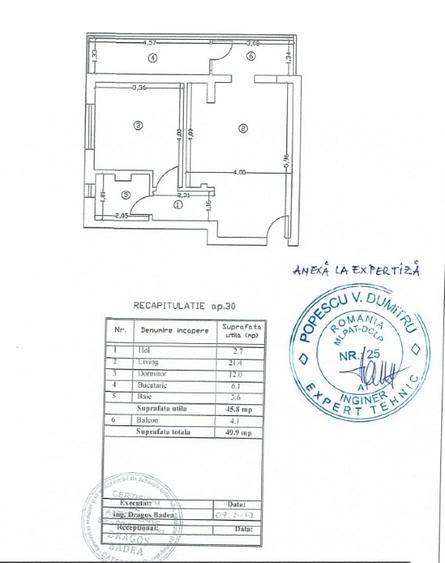 Apartament 2 camre semidecomandat mobilat-utilat