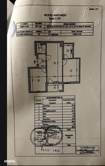 Apartament cu 3 camere în Rahova