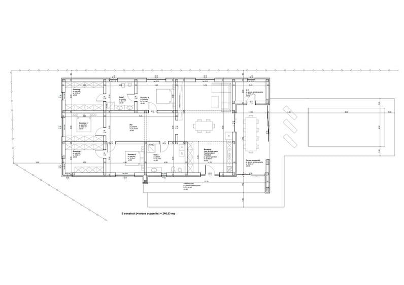 Casă cu 4 camere cu Teren 1680 Mp în 6 Vânători