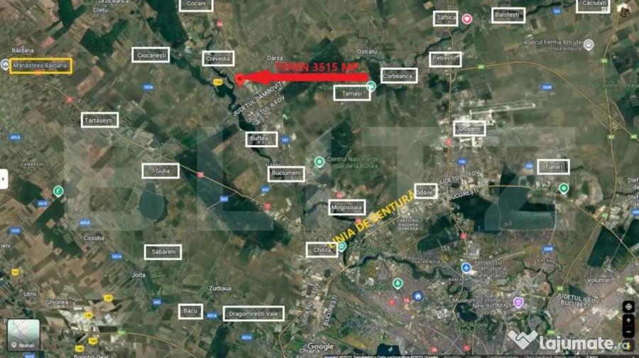 Teren intravilan, 3515 mp, zona Crevedia - 14