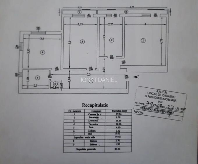 Apartament cu 3 camere decomandat, zona Nicolina Apartament cu 3 camere decomandat, zona Nicolina