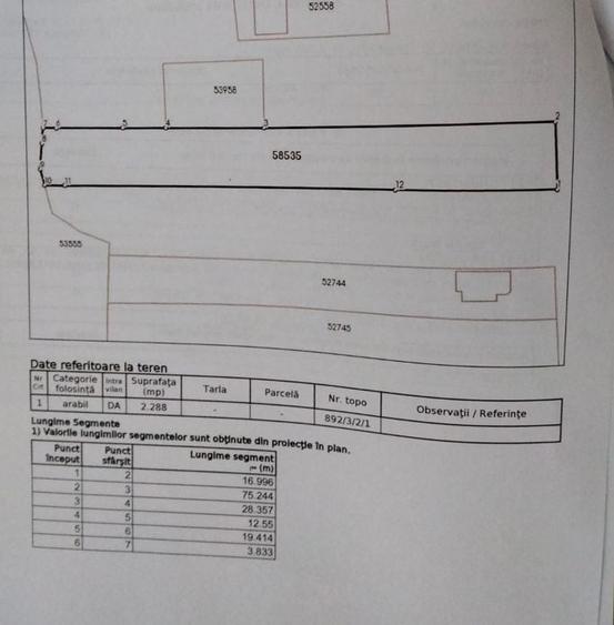 Teren intravilan 2248 mp - Nazna - 2
