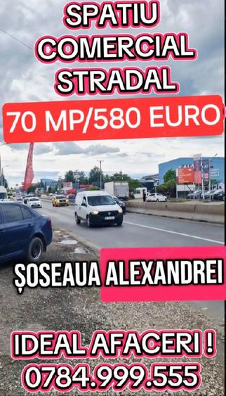 Sos.Alexandriei Spatiu Stradal 70mp Grup sanitar AC La Cheie Super Vad Super Trafic Super Pozitie - 3